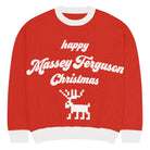 The Tractor Mugs Store M Happy Massey Christmas Jumper | Relaxed fit knitted crew neck sweater Quality Farmers Merch