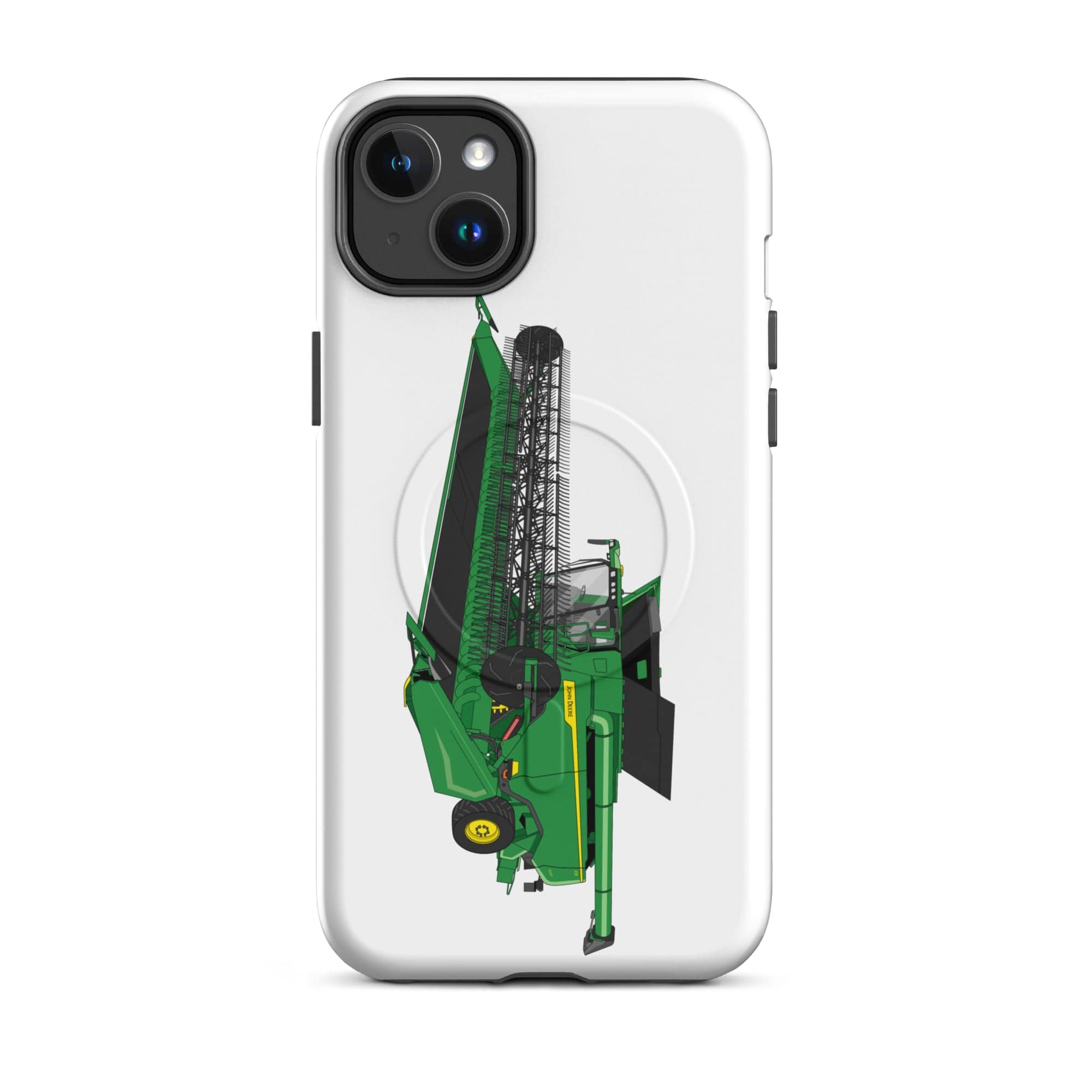 The Tractor Mugs Store MagSafe® Tough Case for iPhone® iPhone 14 Plus John Deere X9 1100 Combine | MagSafe® tough case for iPhone® Quality Farmers Merch