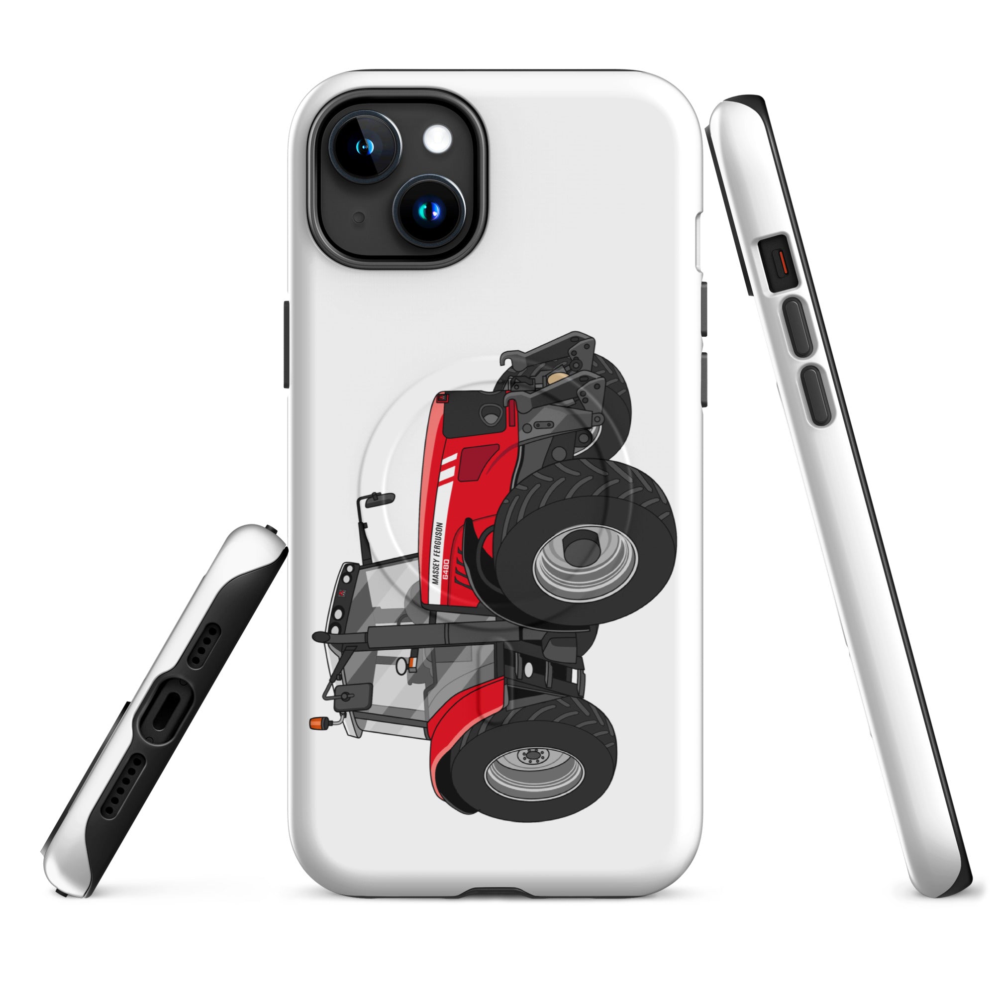 The Tractor Mugs Store MagSafe® Tough Case for iPhone® iPhone 15 Plus Massey Ferguson 6480 | MagSafe® tough case for iPhone® Quality Farmers Merch