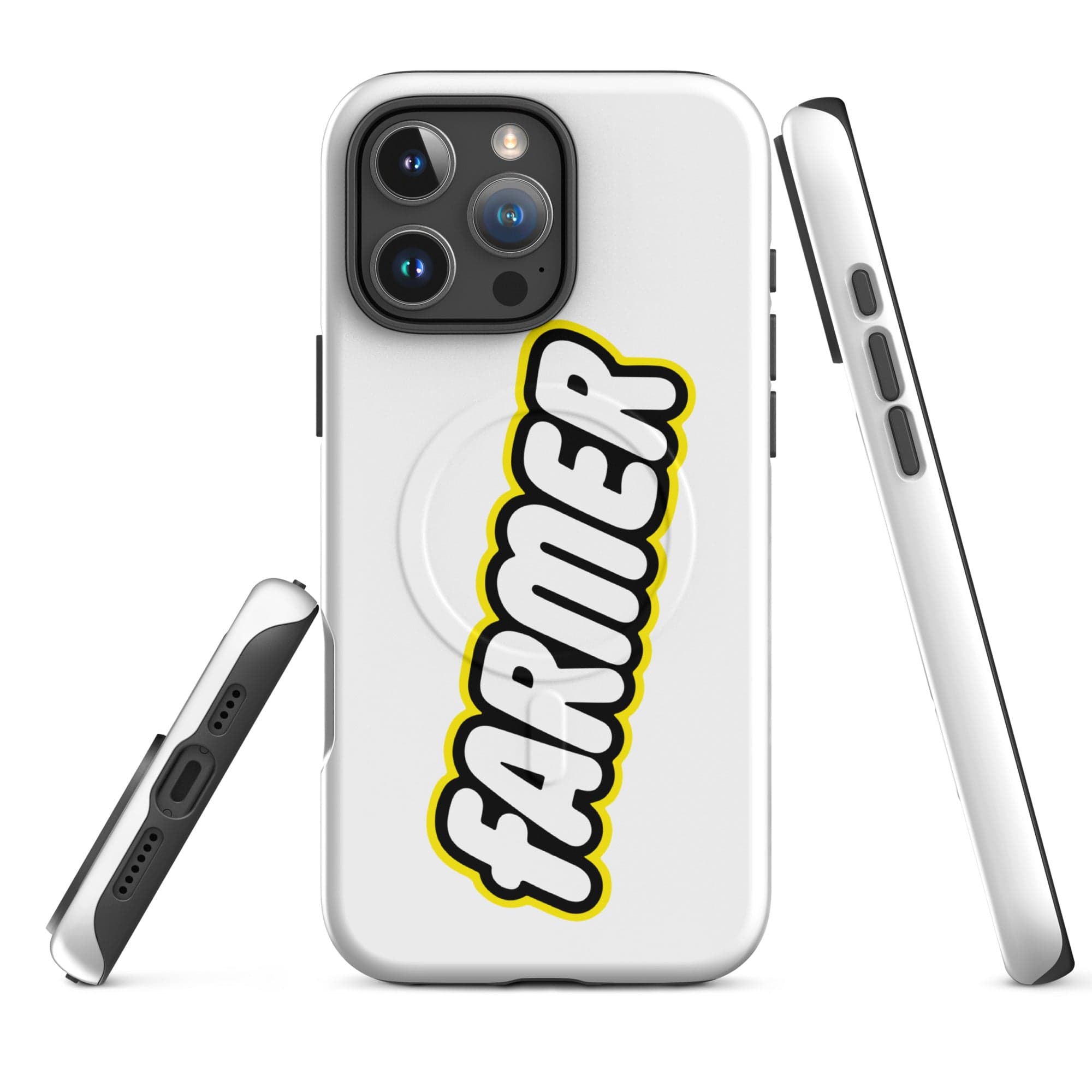 The Tractor Mugs Store MagSafe® Tough Case for iPhone® iPhone 16 Pro Max LEGO FARMER | MagSafe® tough case for iPhone® Quality Farmers Merch