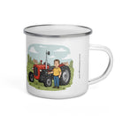 The Tractor Mugs Store Massey 35 Man' Enamel Mug Quality Farmers Merch