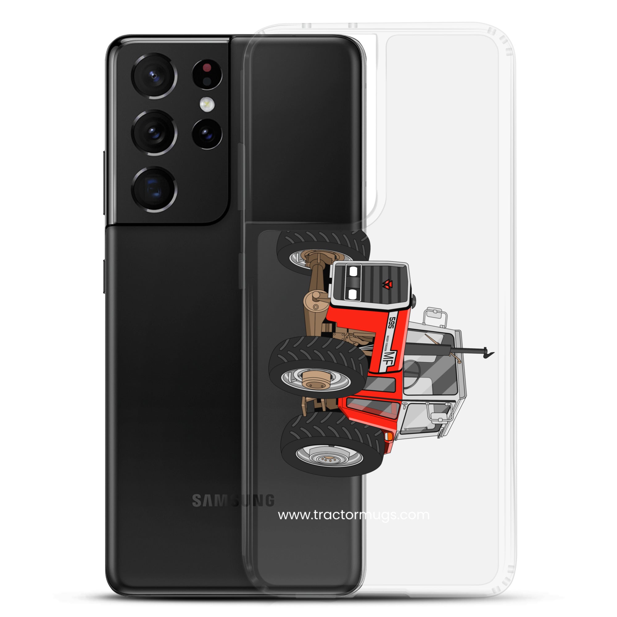 The Tractor Mugs Store Massey 595 | Clear Case for Samsung® Quality Farmers Merch