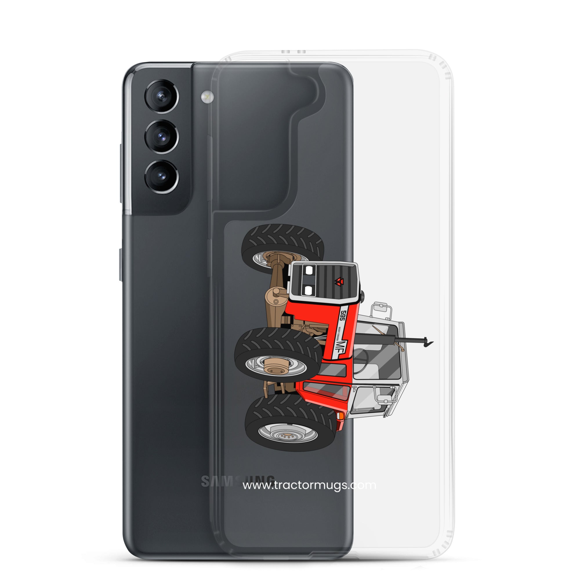 The Tractor Mugs Store Massey 595 | Clear Case for Samsung® Quality Farmers Merch
