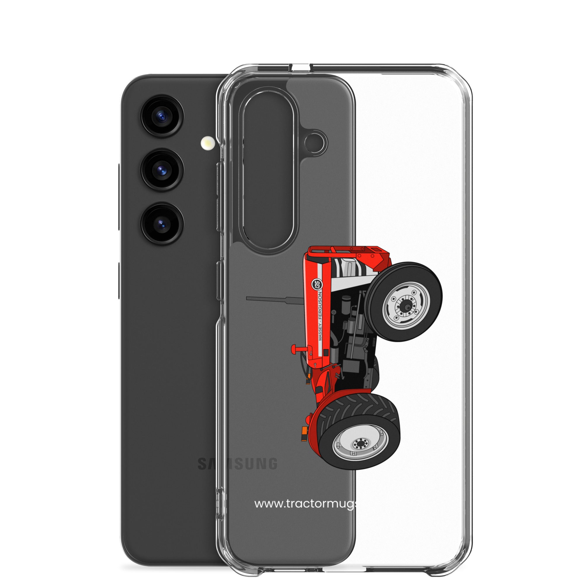 The Tractor Mugs Store Massey Ferguson 135  |  Clear Case for Samsung® Quality Farmers Merch