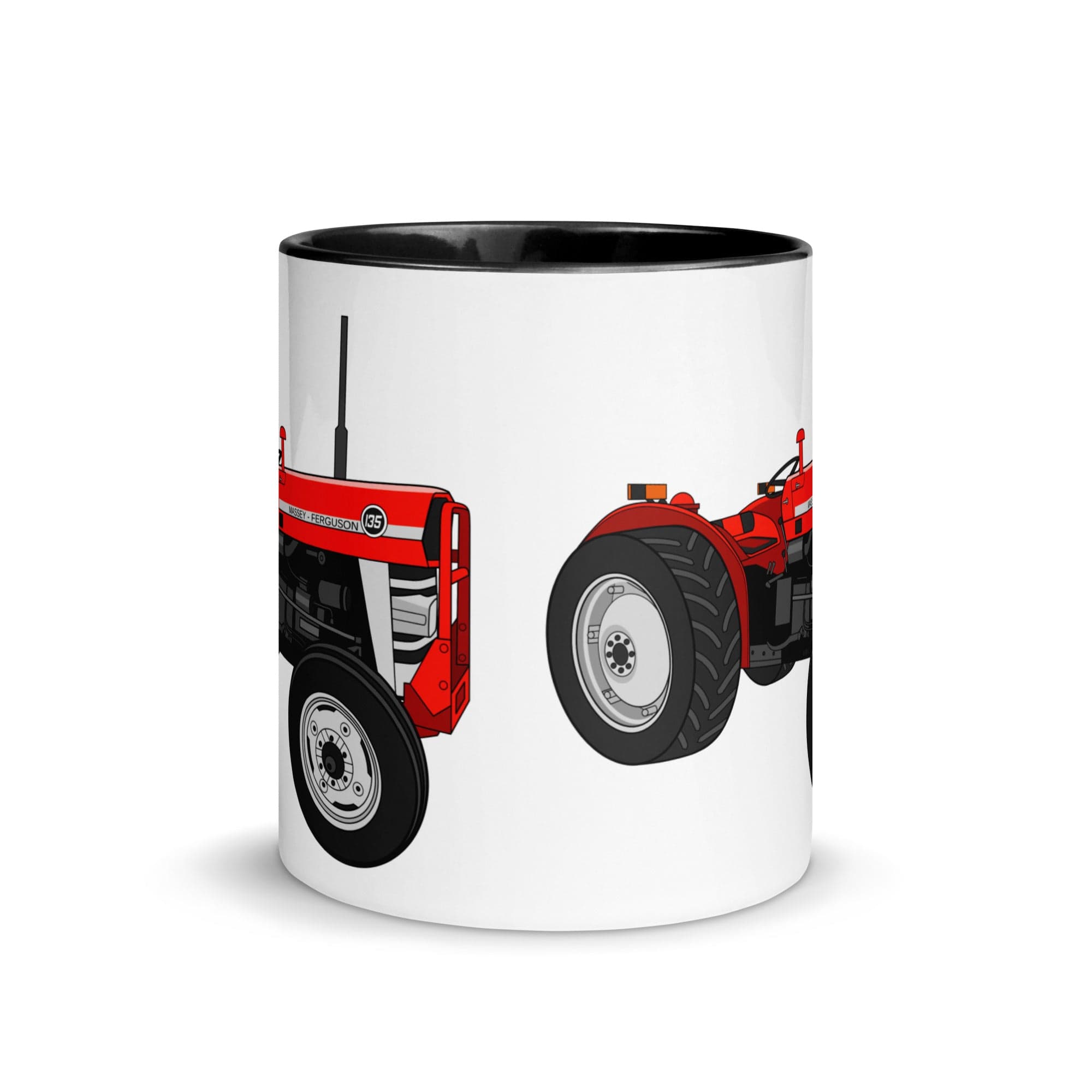 The Tractor Mugs Store Massey Ferguson 135 | Mug with Color Inside Quality Farmers Merch
