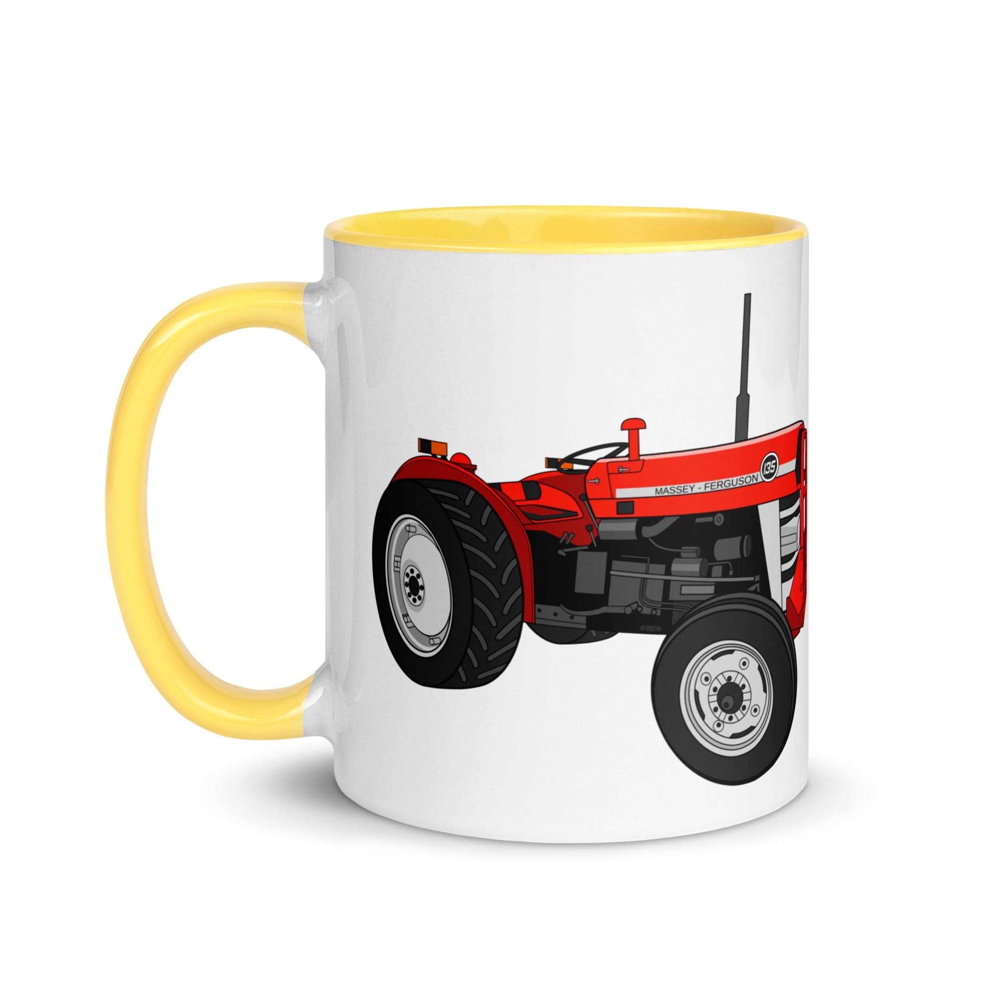 The Tractor Mugs Store Massey Ferguson 135 | Mug with Color Inside Quality Farmers Merch
