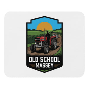 The Tractor Mugs Store Massey Ferguson 135 OLD SCHOOL MASSEY Bright | Mouse Mat Quality Farmers Merch
