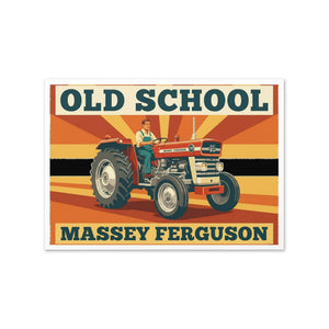 The Tractor Mugs Store Massey Ferguson 135 OLD SCHOOL MASSEY FERGUSON | Greeting Card Quality Farmers Merch