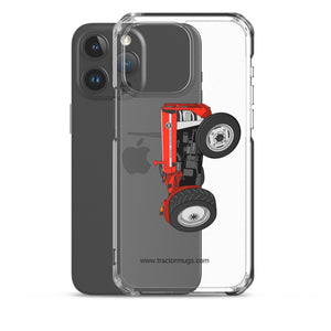 The Tractor Mugs Store Massey Ferguson 135 with cab  |  Clear Case for iPhone® Quality Farmers Merch