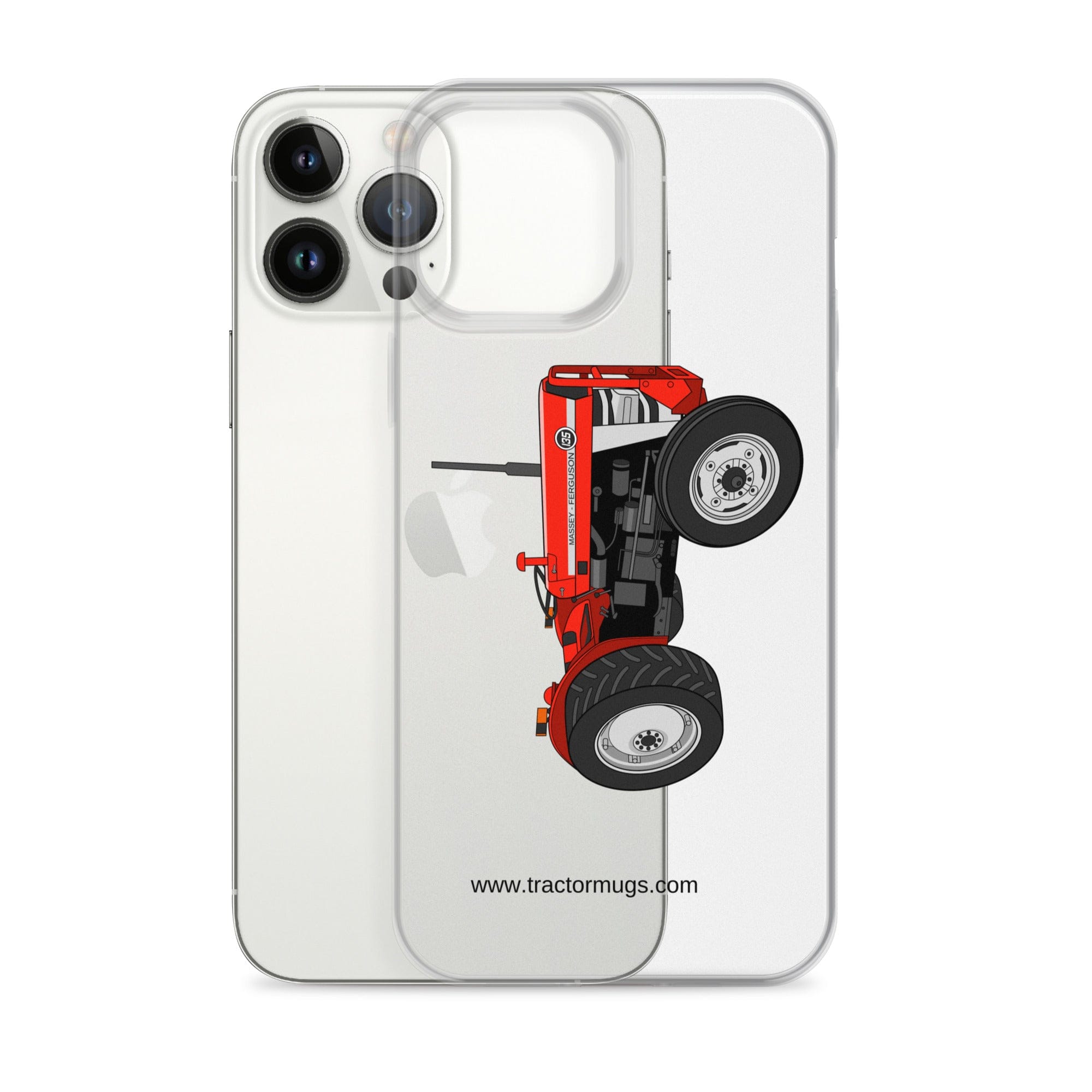 The Tractor Mugs Store Massey Ferguson 135 with cab  |  Clear Case for iPhone® Quality Farmers Merch