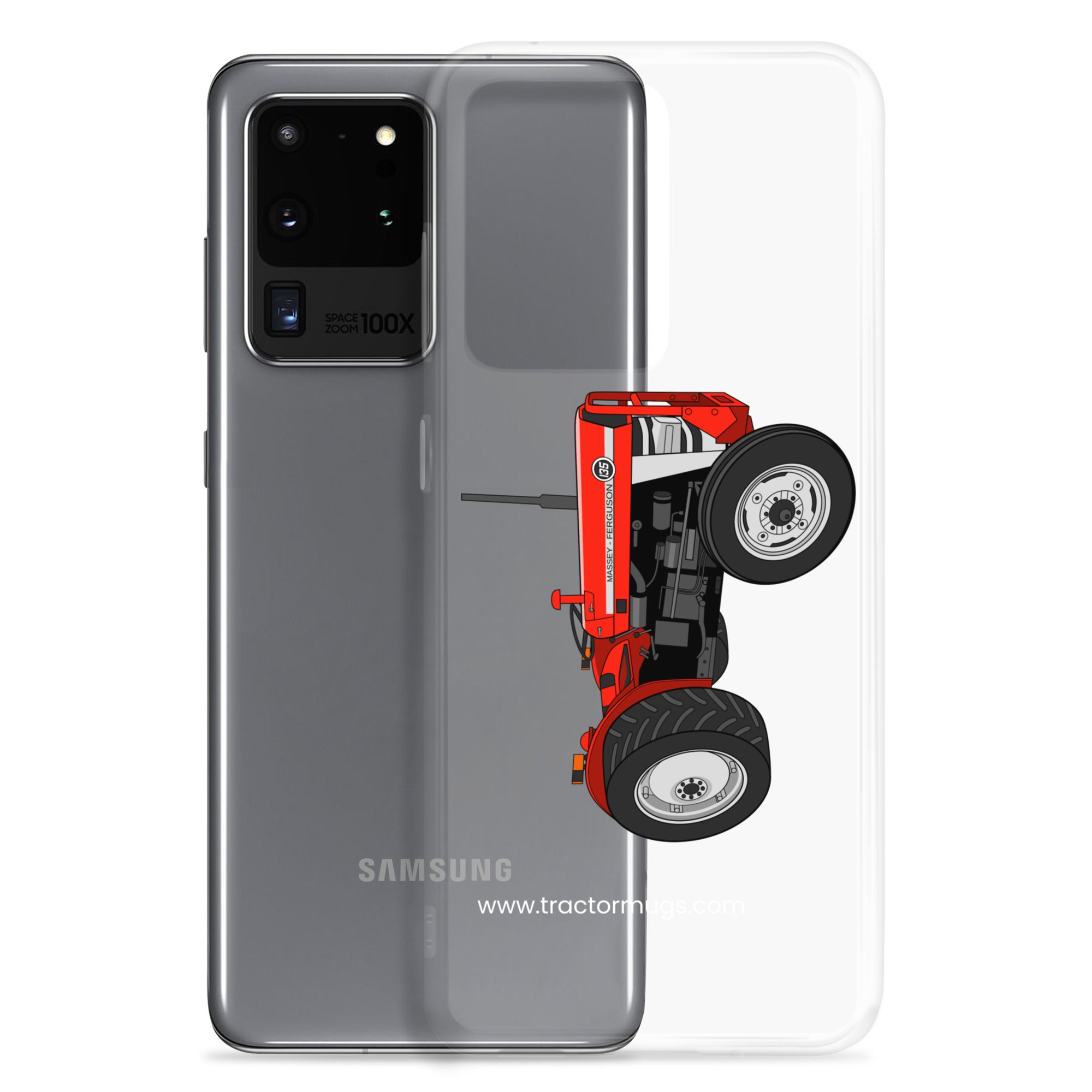 The Tractor Mugs Store Massey Ferguson 135 with cab  | Clear Case for Samsung® Quality Farmers Merch