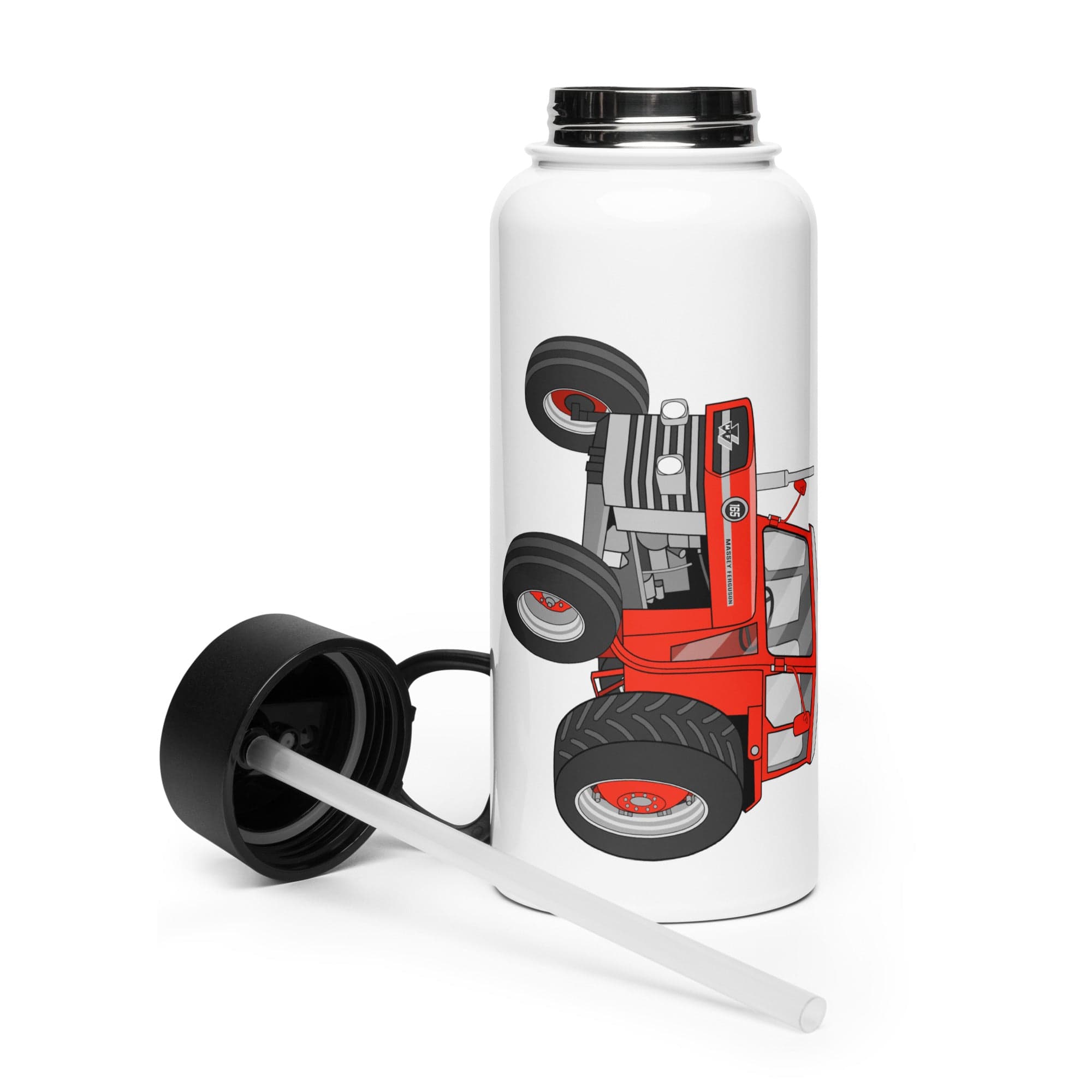 The Tractor Mugs Store Massey Ferguson 165  | Stainless Steel Water Bottle Quality Farmers Merch