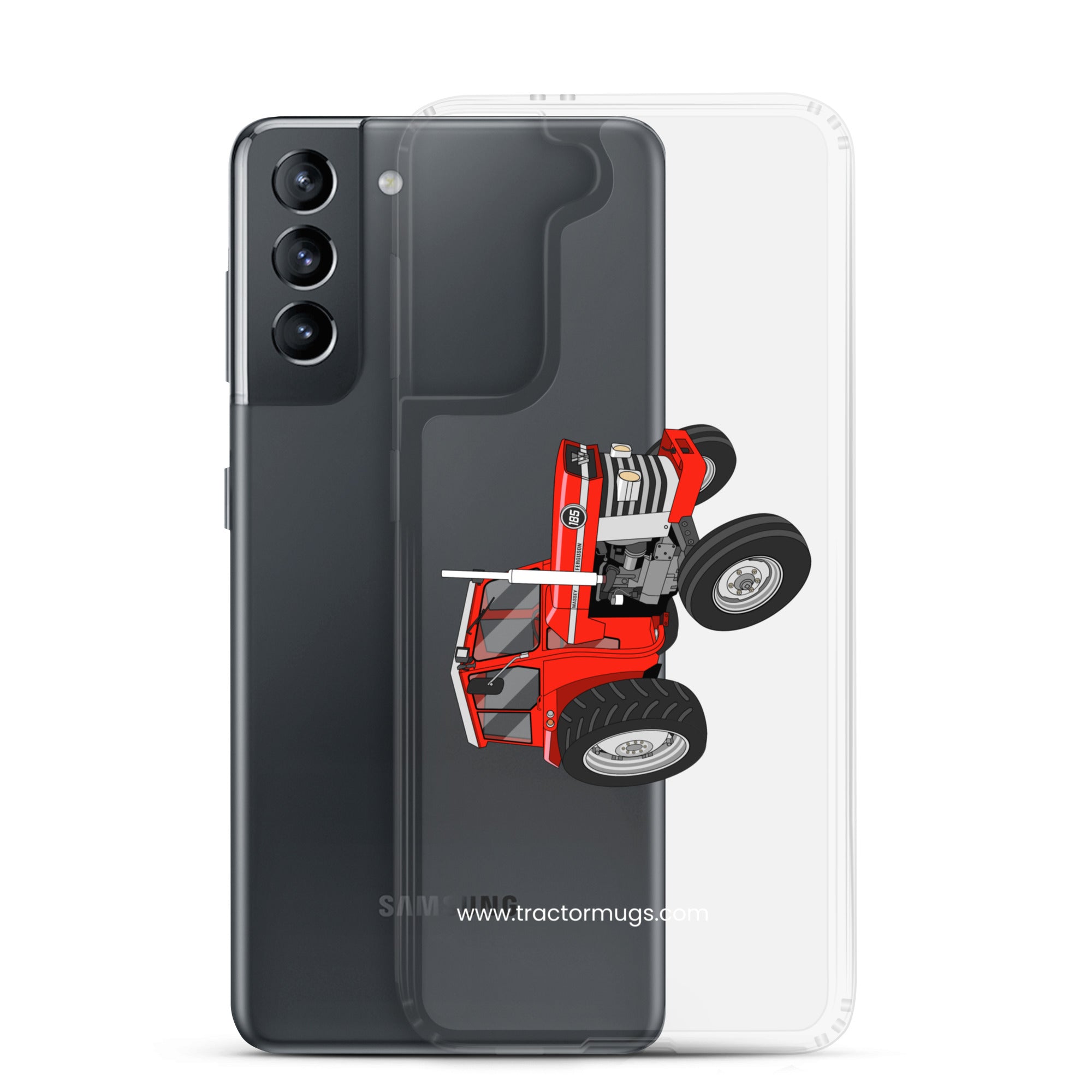 The Tractor Mugs Store Massey Ferguson 185  |  Clear Case for Samsung® Quality Farmers Merch