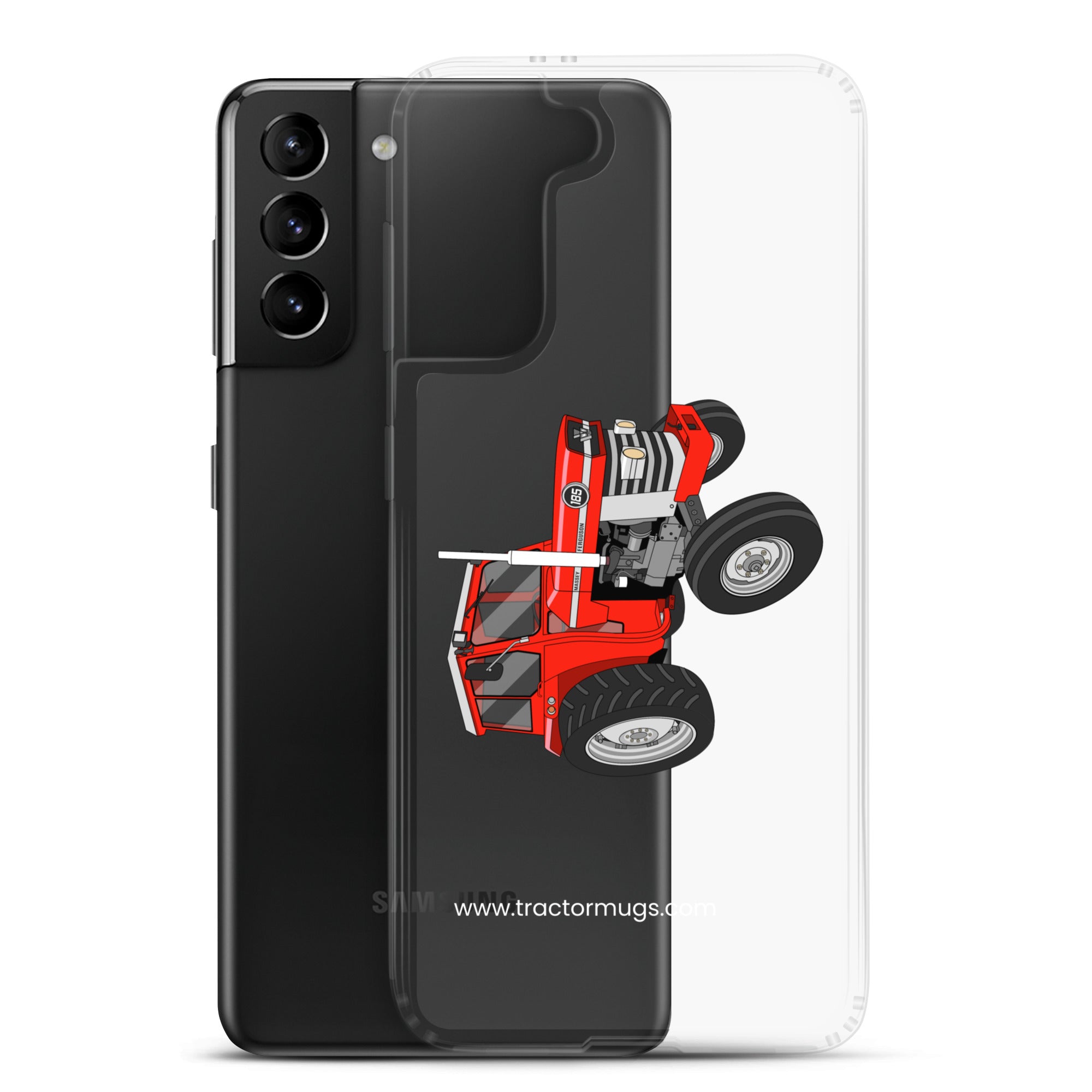 The Tractor Mugs Store Massey Ferguson 185  |  Clear Case for Samsung® Quality Farmers Merch