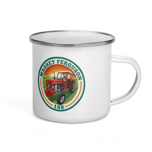 The Tractor Mugs Store Massey Ferguson 188 | Enamel Mug Quality Farmers Merch