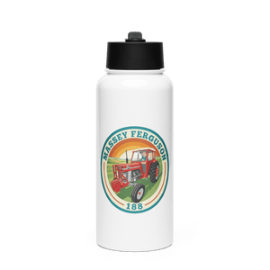 The Tractor Mugs Store Massey Ferguson 188 | Stainless Steel Water Bottle Quality Farmers Merch