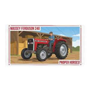The Tractor Mugs Store Massey Ferguson 240 PROPER HORSES! | Super Soft Towel Quality Farmers Merch
