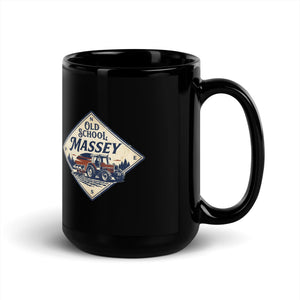 The Tractor Mugs Store Massey Ferguson 3075 OLD SCHOOL MASSEY Heritage | Black Mug Quality Farmers Merch
