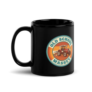 The Tractor Mugs Store Massey Ferguson 3075 OLD SCHOOL MASSEY Retro | Black Mug Quality Farmers Merch