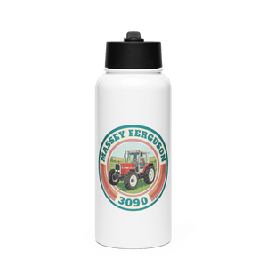 The Tractor Mugs Store Massey Ferguson 3090 | Stainless Steel Water Bottle Quality Farmers Merch