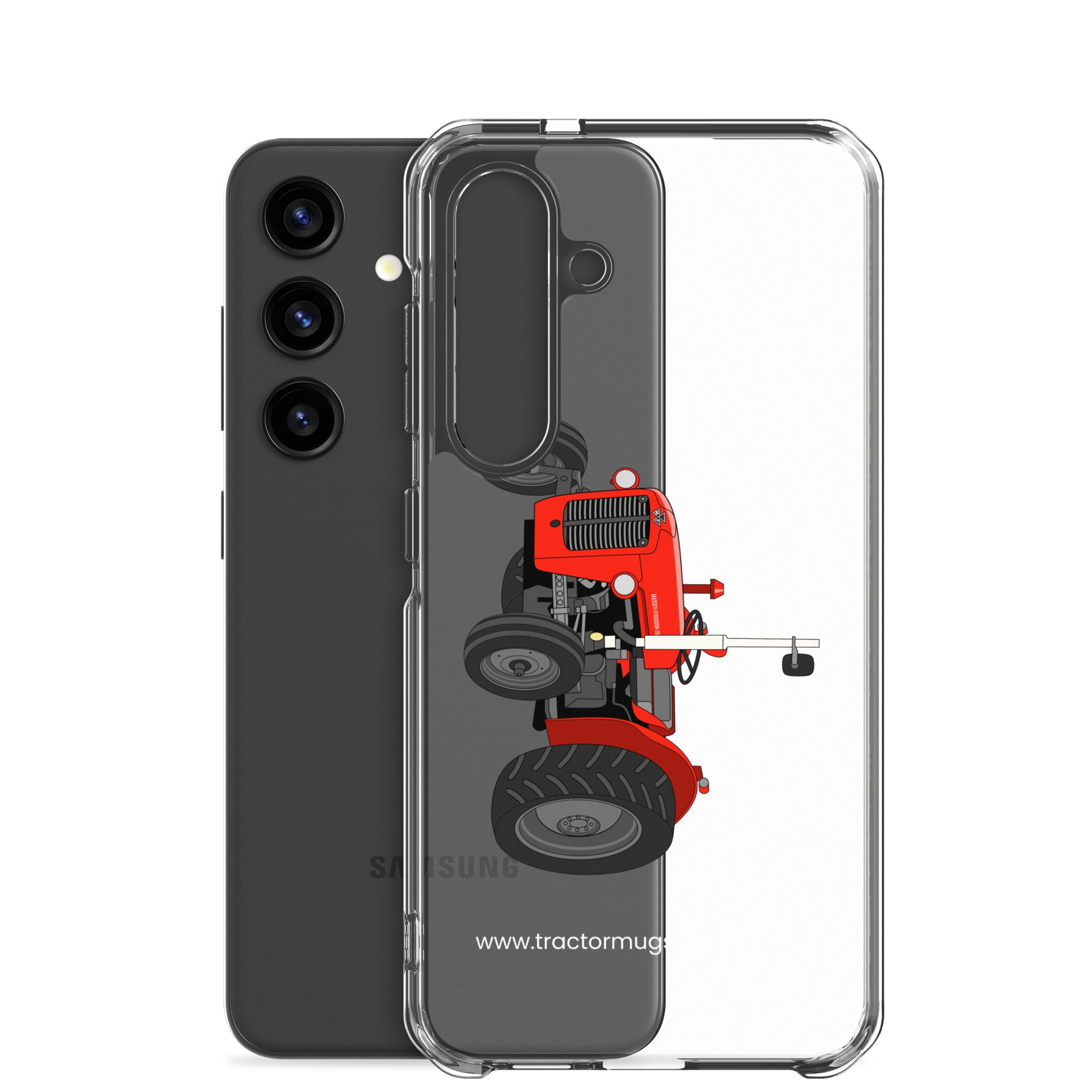 The Tractor Mugs Store Massey Ferguson 35X | Clear Case for Samsung® Quality Farmers Merch