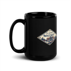 The Tractor Mugs Store Massey Ferguson 35X OLD SCHOOL MASSEY Heritage | Black Mug Quality Farmers Merch
