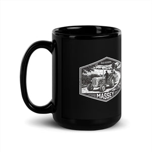 The Tractor Mugs Store Massey Ferguson 35X OLD SCHOOL MASSEY Moose | Black Mug Quality Farmers Merch