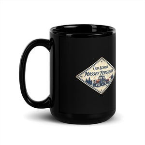 The Tractor Mugs Store Massey Ferguson 390T OLD SCHOOL MASSEY FERGUSON Heritage | Black Mug Quality Farmers Merch