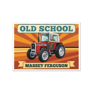 The Tractor Mugs Store Massey Ferguson 590 4WD OLD SCHOOL MASSEY FERGUSON | Greeting Card Quality Farmers Merch