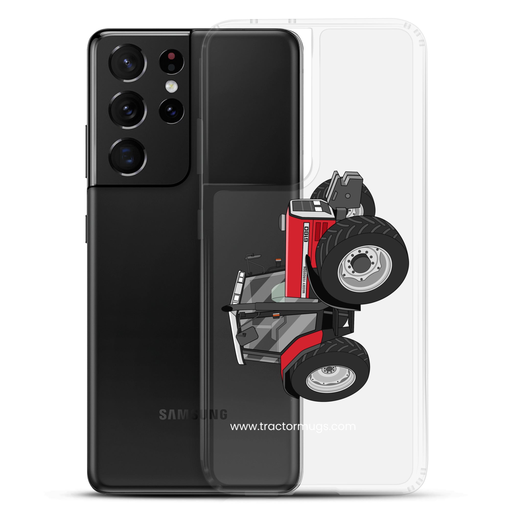 The Tractor Mugs Store Massey Ferguson 6180 | Clear Case for Samsung® Quality Farmers Merch