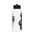The Tractor Mugs Store Massey Ferguson 6480 | Stainless steel water bottle with a straw lid Quality Farmers Merch