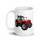 The Tractor Mugs Store Massey Ferguson 6480 | White glossy mug Quality Farmers Merch