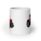 The Tractor Mugs Store Massey Ferguson 6480 | White glossy mug Quality Farmers Merch