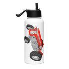 The Tractor Mugs Store Massey-Ferguson 65 Mark II | Stainless steel water bottle with a straw lid Quality Farmers Merch