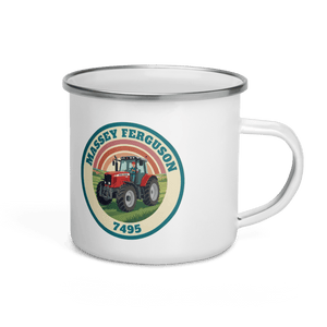 The Tractor Mugs Store Massey Ferguson 7495 | Enamel Mug Quality Farmers Merch