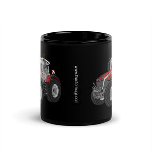 The Tractor Mugs Store Massey Ferguson 9X | Black Glossy Mug Quality Farmers Merch