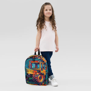 The Tractor Mugs Store MB TRac 1100 Kids | Splash Art Backpack Quality Farmers Merch