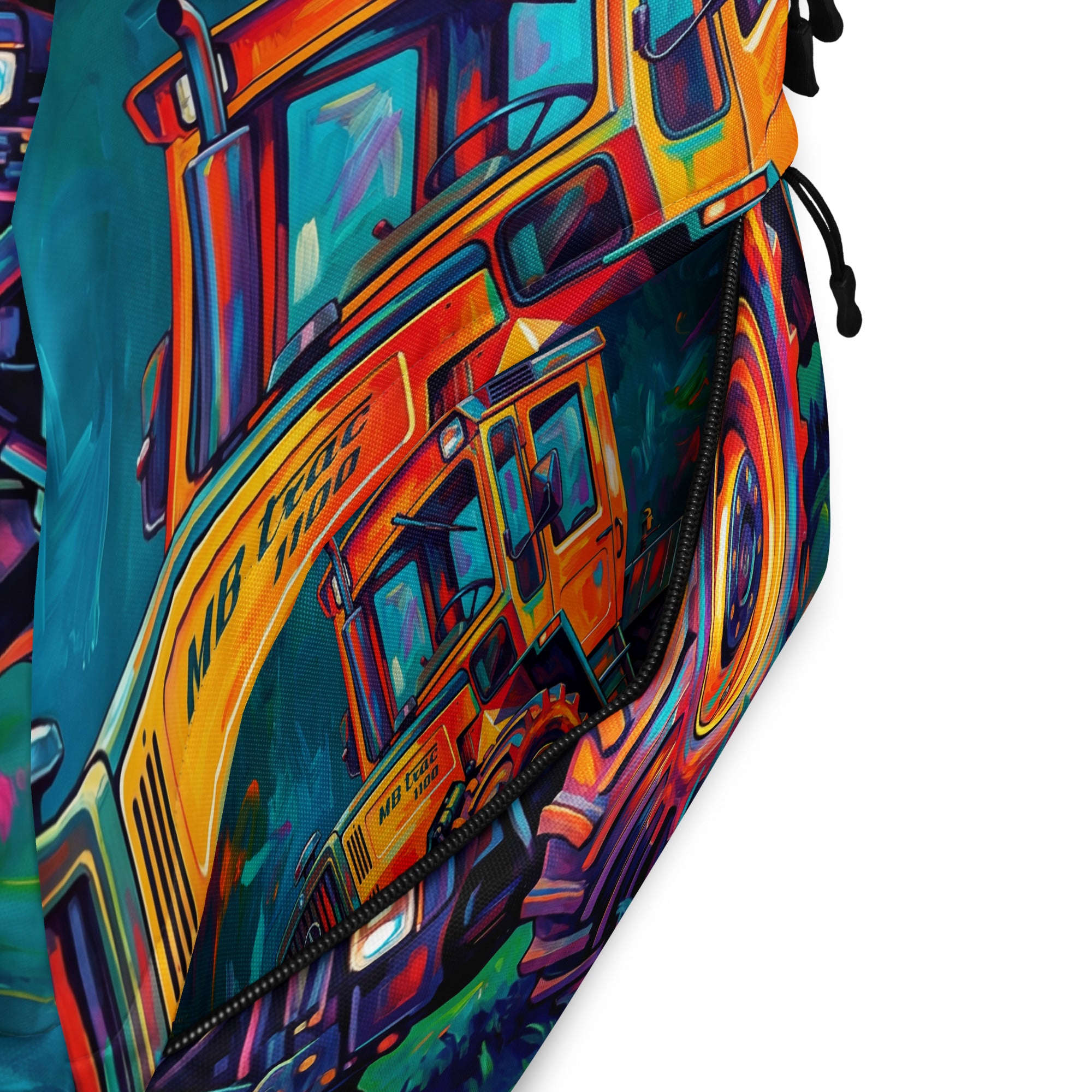 The Tractor Mugs Store MB TRac 1100 Kids | Splash Art Backpack Quality Farmers Merch