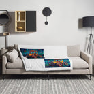 The Tractor Mugs Store MB TRAC 1100 | Splash Art Throw Blanket Quality Farmers Merch