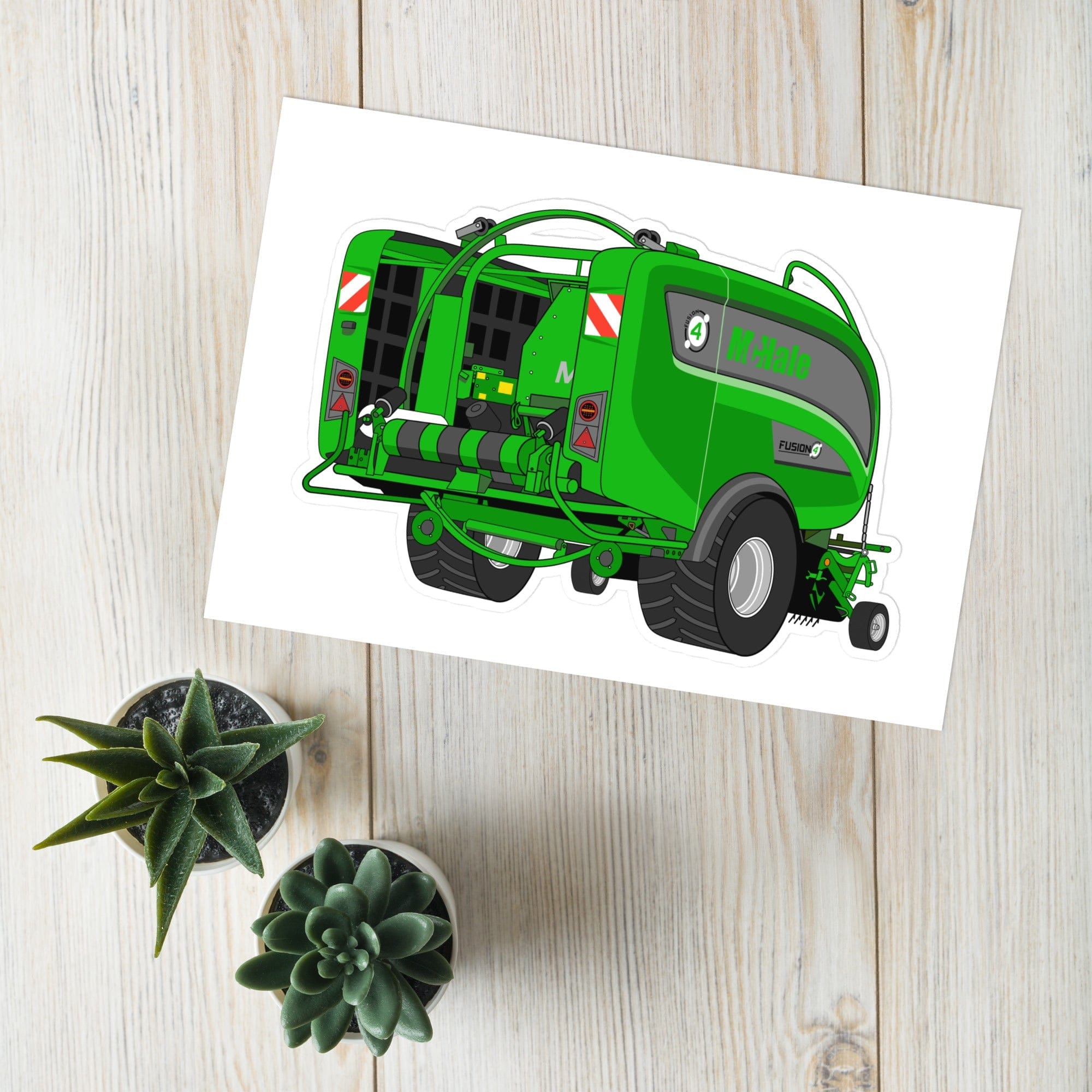 The Tractor Mugs Store Mc Hale Fusion 4 Big Baler | Sticker sheet Quality Farmers Merch