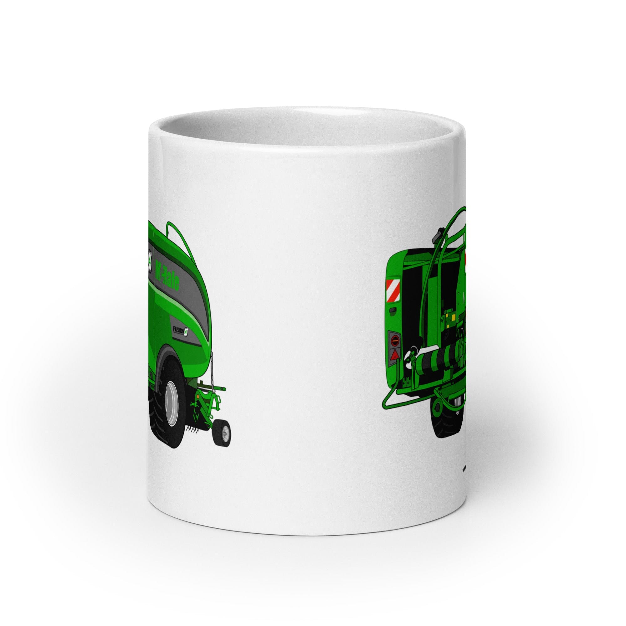 The Tractor Mugs Store Mc Hale Fusion 4 Big Baler | White glossy mug Quality Farmers Merch