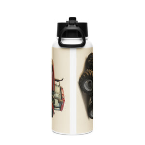 The Tractor Mugs Store McCormick MTX 150 Signature Edition Oil Painting | Stainless steel water bottle with a straw lid Quality Farmers Merch