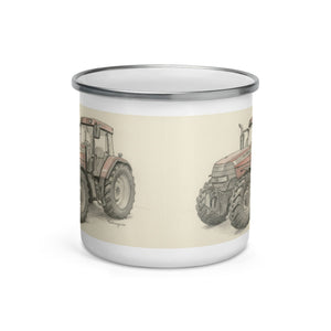 The Tractor Mugs Store McCormick MTX 150 Signature Edition Pencil Sketch | Enamel Mug Quality Farmers Merch