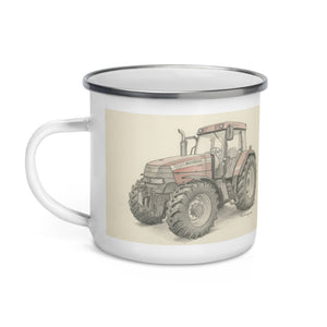 The Tractor Mugs Store McCormick MTX 150 Signature Edition Pencil Sketch | Enamel Mug Quality Farmers Merch
