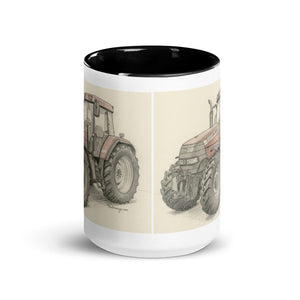 The Tractor Mugs Store McCormick MTX 150 Signature Edition Pencil Sketch | Mug with Color Inside Quality Farmers Merch