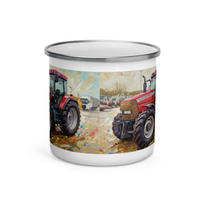 The Tractor Mugs Store McCormick MTX 150 Signature Edition Splash Art | Enamel Mug Quality Farmers Merch