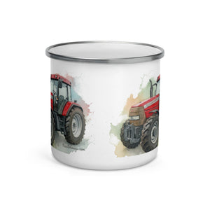 The Tractor Mugs Store McCormick MTX 150 Signature Edition Watercolor | Enamel Mug Quality Farmers Merch