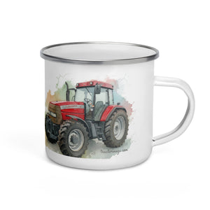 The Tractor Mugs Store McCormick MTX 150 Signature Edition Watercolor | Enamel Mug Quality Farmers Merch