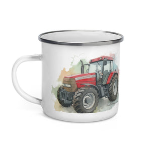 The Tractor Mugs Store McCormick MTX 150 Signature Edition Watercolor | Enamel Mug Quality Farmers Merch