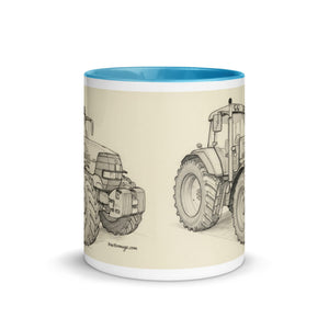 The Tractor Mugs Store McCormick MTX 200 Pencil Sketch | Mug with Color Inside Quality Farmers Merch